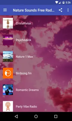 Nature Sounds Free Radio Live android App screenshot 2